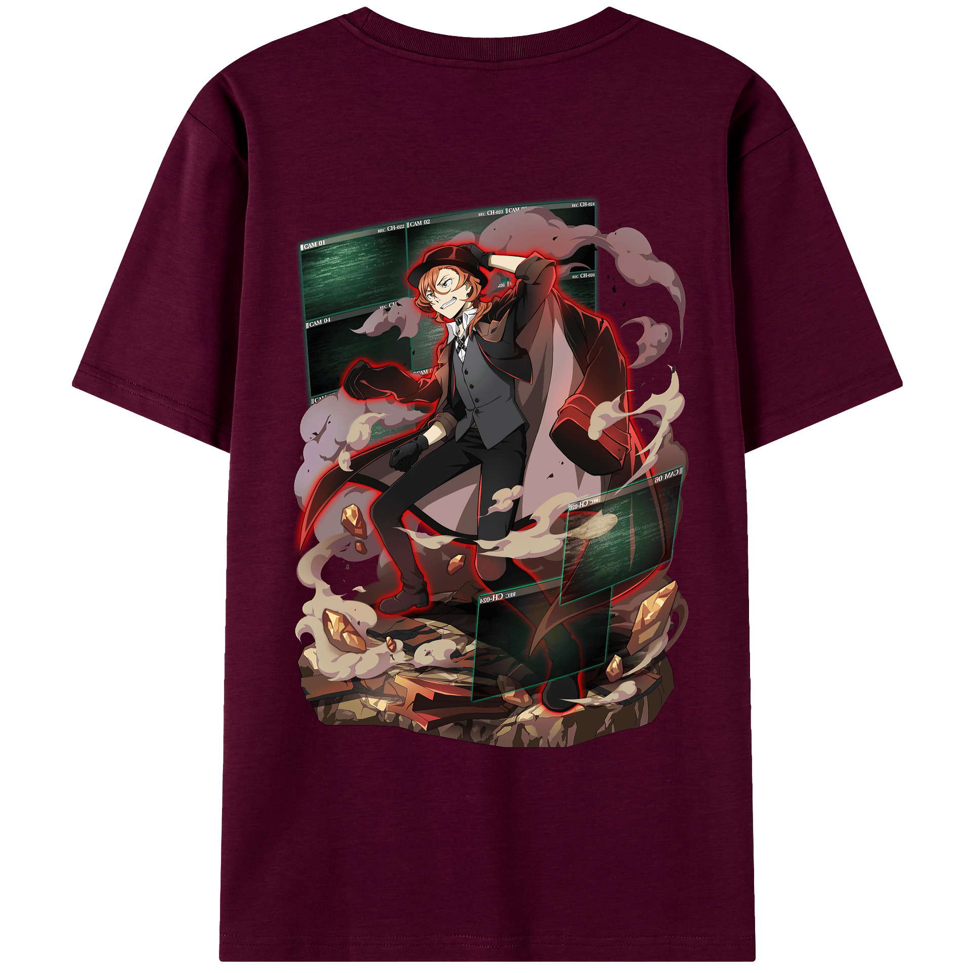 （画像用） 文豪ストレイドッグス Bungo Stray Dogs レディース半袖Tシャツ(バックプリント)